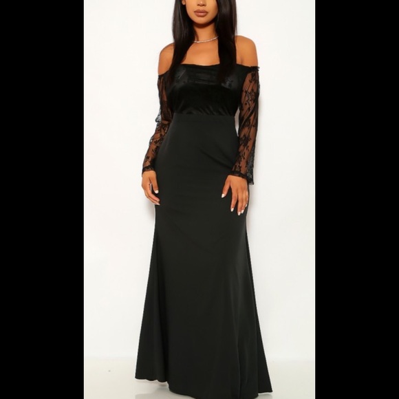 Off Shoulder Lace Sleeve Dress✨✨ - Picture 4 of 5